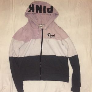PINK VS ZIP UP HOODIE